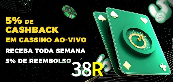 Promoções do cassino ao Vivo 38R